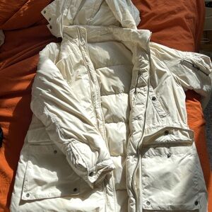 Women's White Puffer Jacket